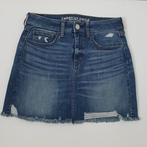 Women's AMERICAN EAGLE Casual Skirts Size 6 Blue .